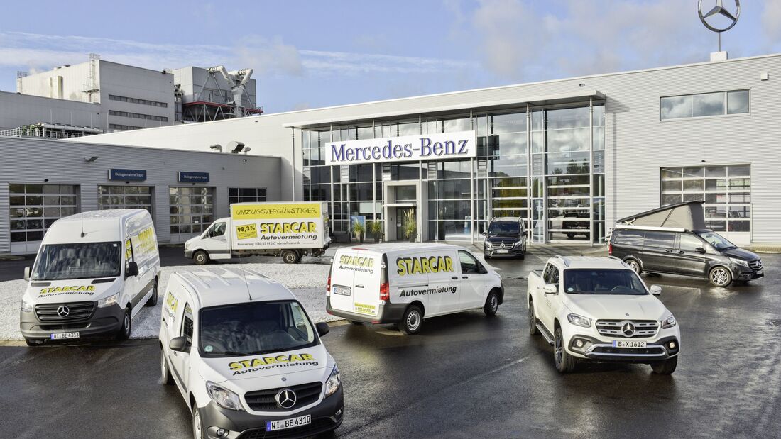 Autovermieter mit Mercedes-Flotte