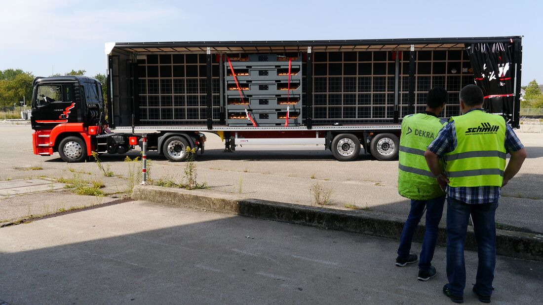 Fahrtests prüfen Batterietransporte