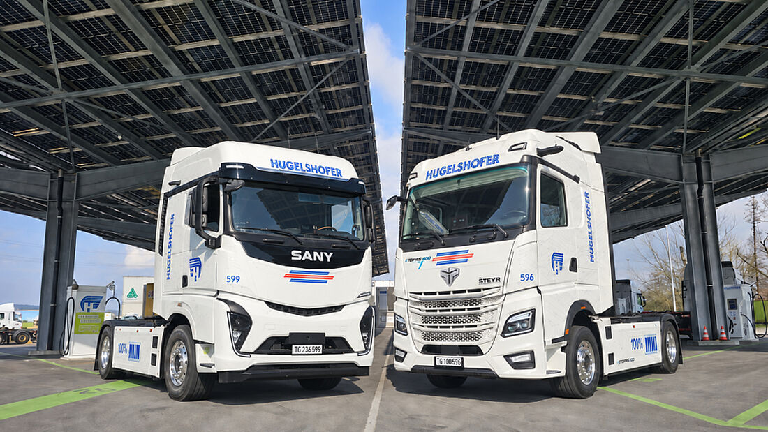Hugelshofer nimmt E-Lkw aus China in Betrieb
