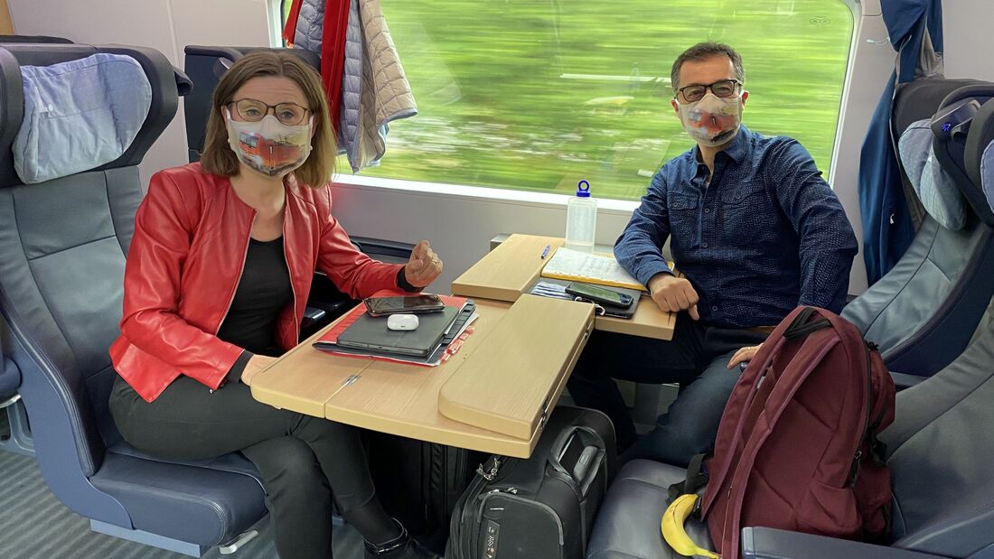 Cem Özdemir als Praktikant im Kombi-Terminal
