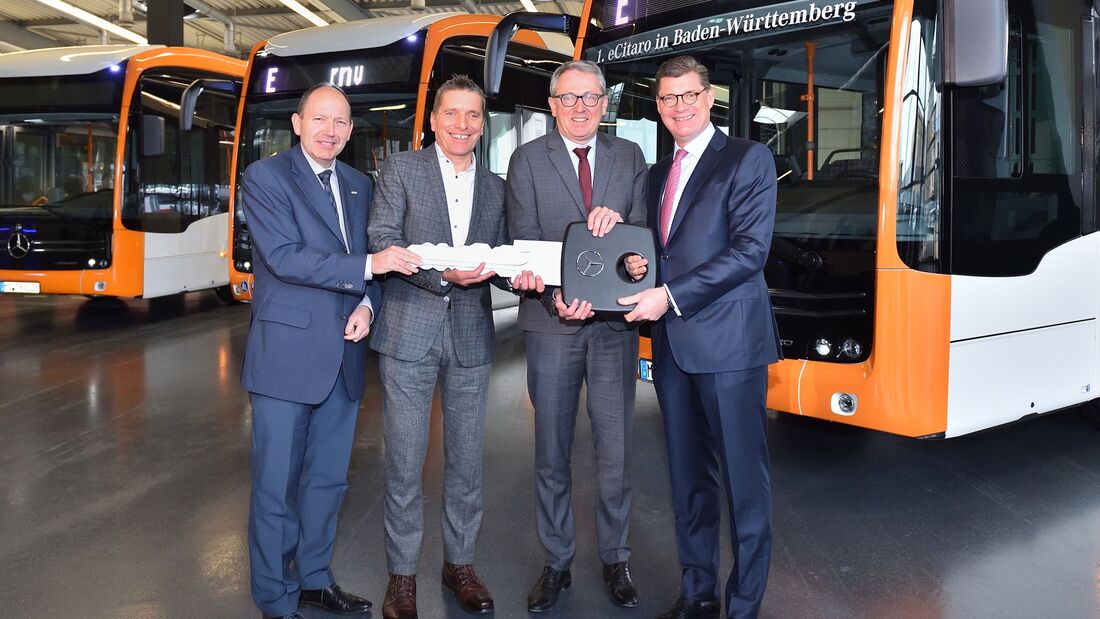 Mercedes eCitaro in der Auslieferung