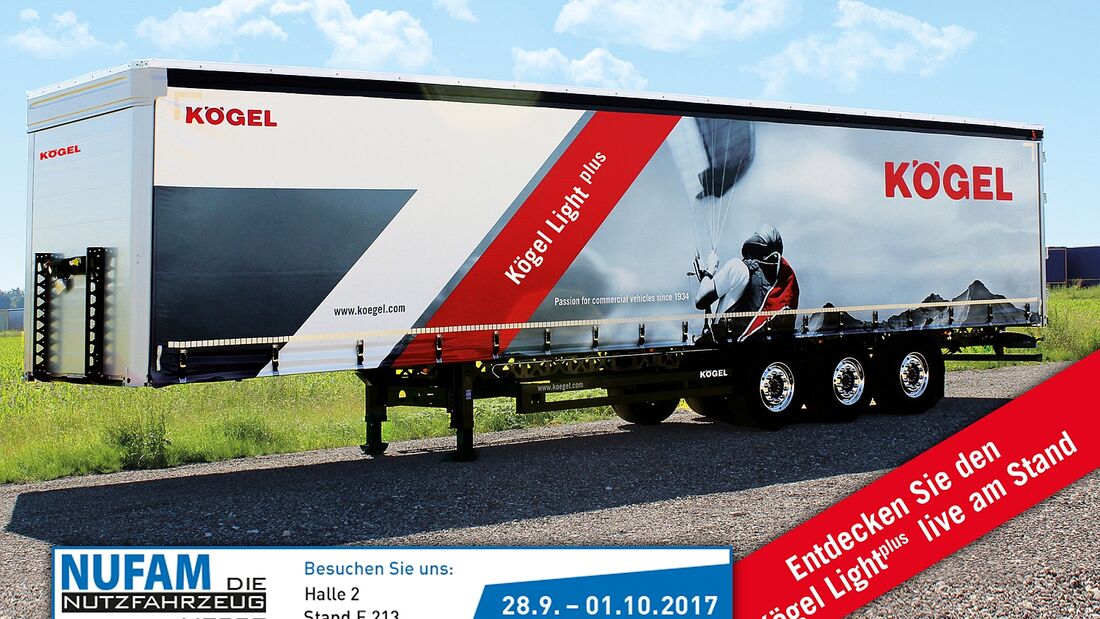 Leichtbau-Trailer Light Plus von Kögel