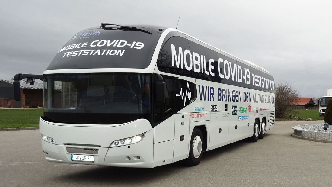 Neoplan als Impfzentrum