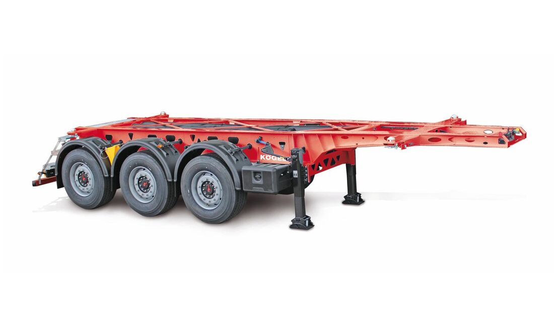 Trailerbauer zeigt neues Containerchassis