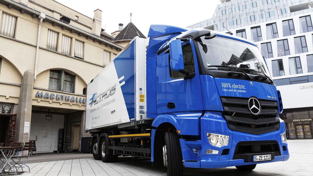 E-Lkw fahren im Süden Baden-Württembergs
