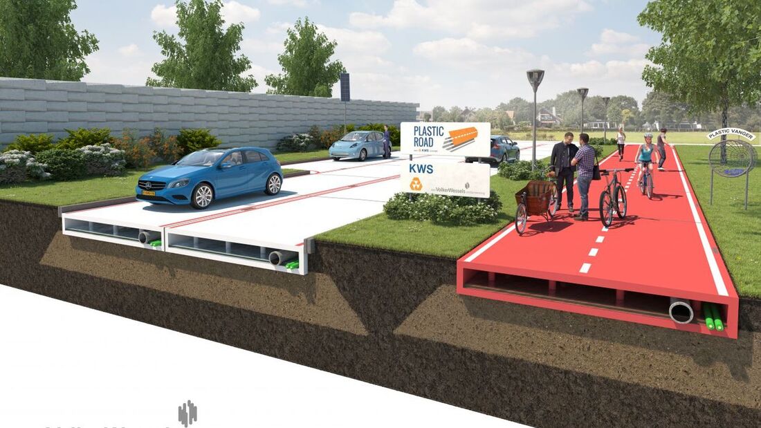 Niederländer entwickeln recycelte Straße