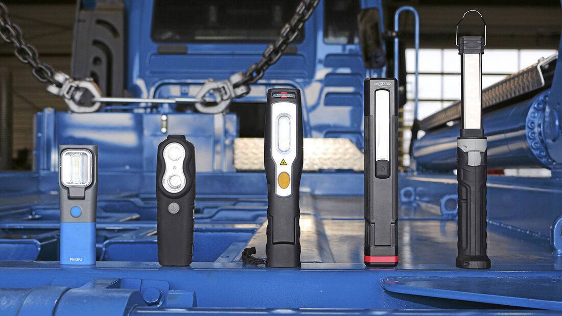 Arbeitsleuchten im Test