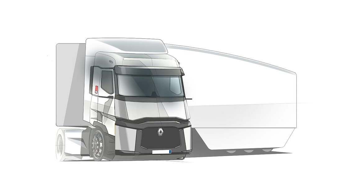 Konzept-Lkw Falcon ist auf Effizent getrimmt
