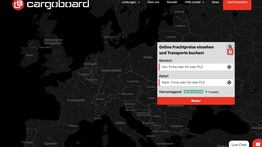 Cargoboard mit positiver Entwicklung