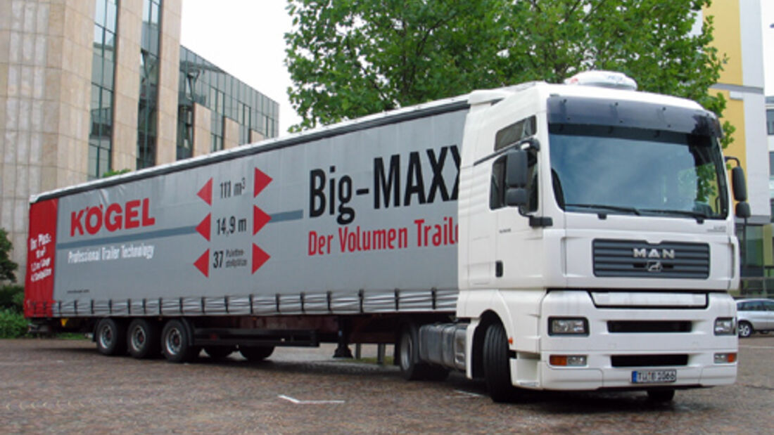 Neue Lkw-Abmessungen