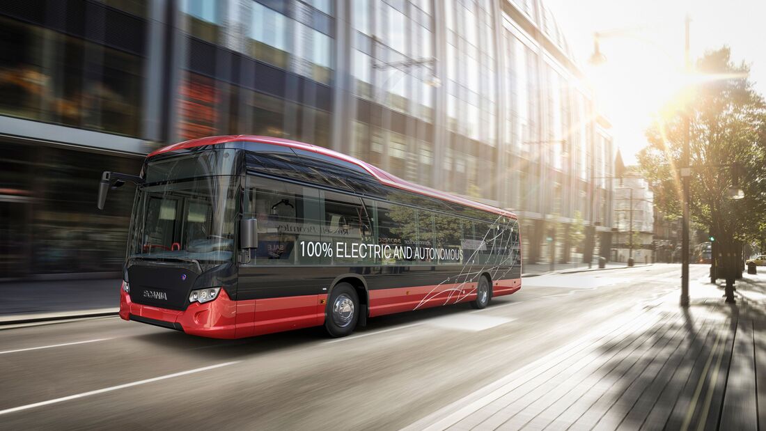 Autonome Stadtbusse in Stockholm