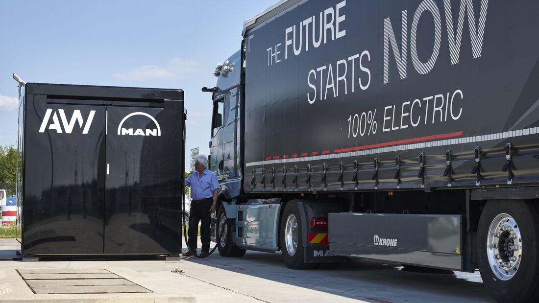 Schnell und einfach E-Trucks laden