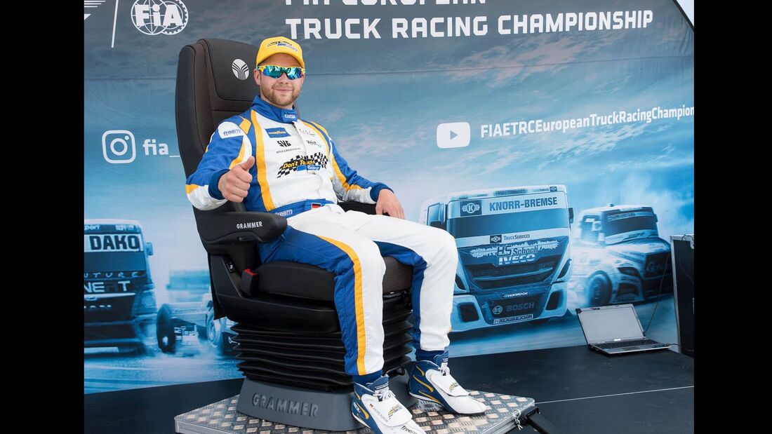 Sitz-Premiere beim Truck Race in Misano