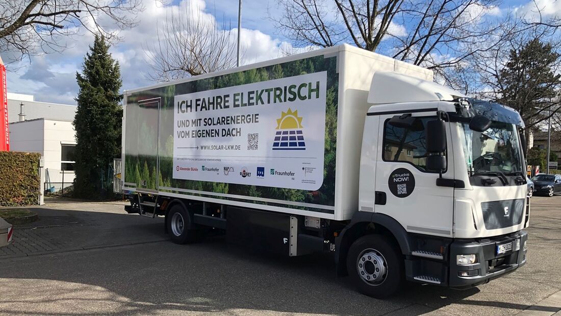 Solarstrom für E-Lkw