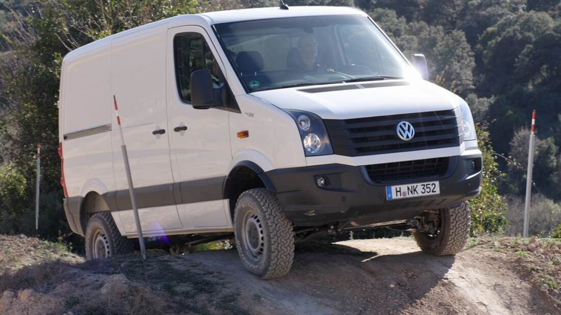 VW Crafter 4Motion in schwerem Gelände