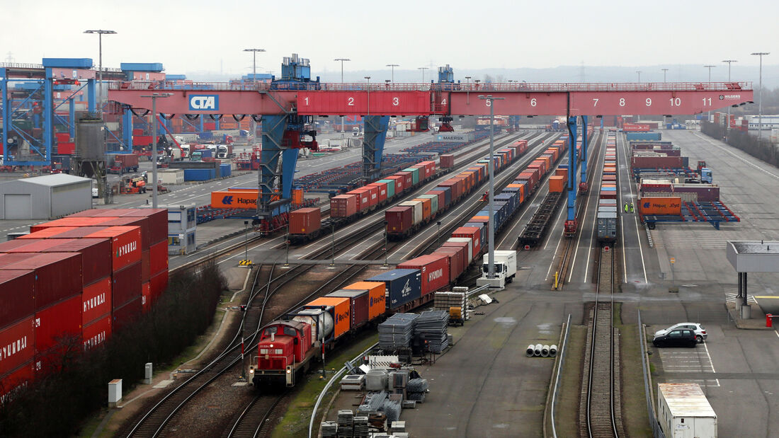 Rekordumschlag von Eisenbahn-Containern