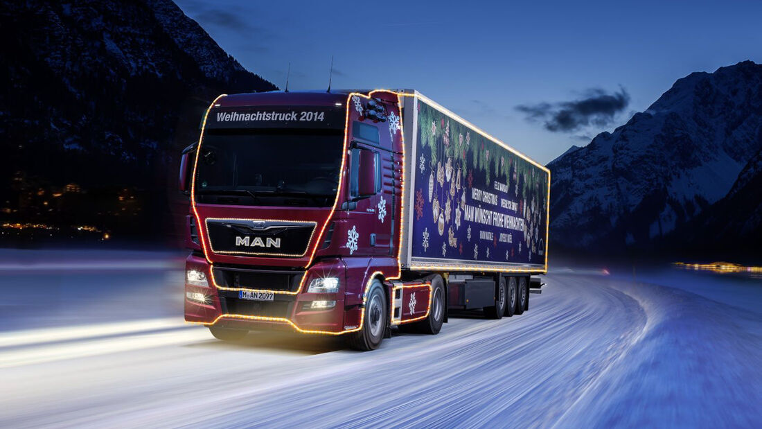 MAN Weihnachtstruck ist wieder unterwegs