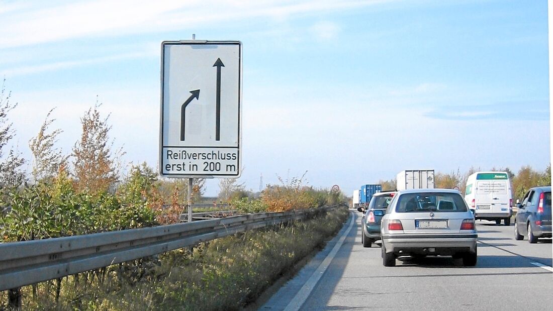 Probleme mit dem Reißverschlussverfahren