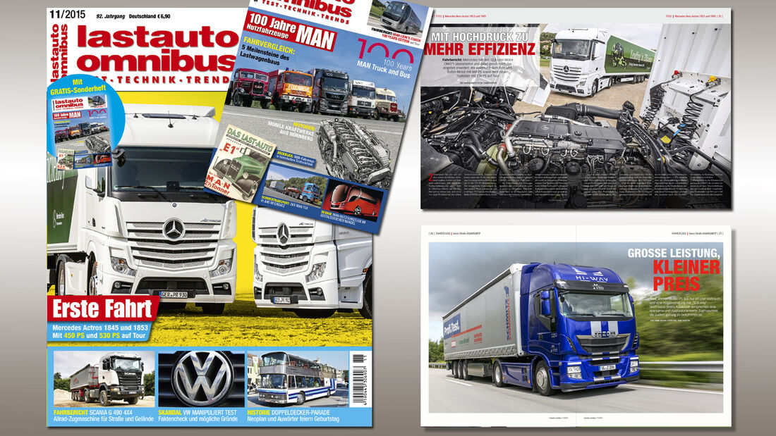 Die neue lastauto omnibus im Doppelpack