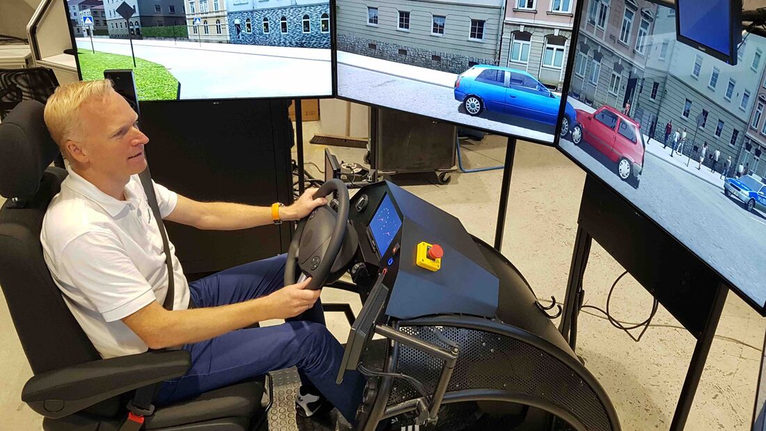 Stresstest im Fahrsimulator