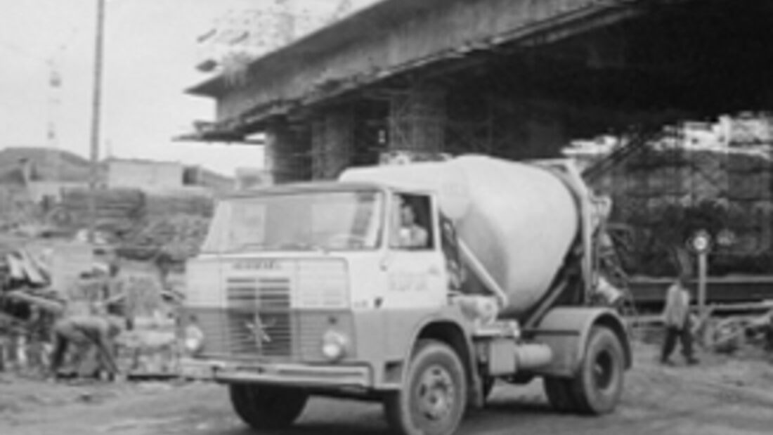 Foto eines Betonmischers
