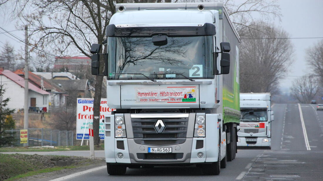 Hilfstransport erreicht ukrainische Grenze