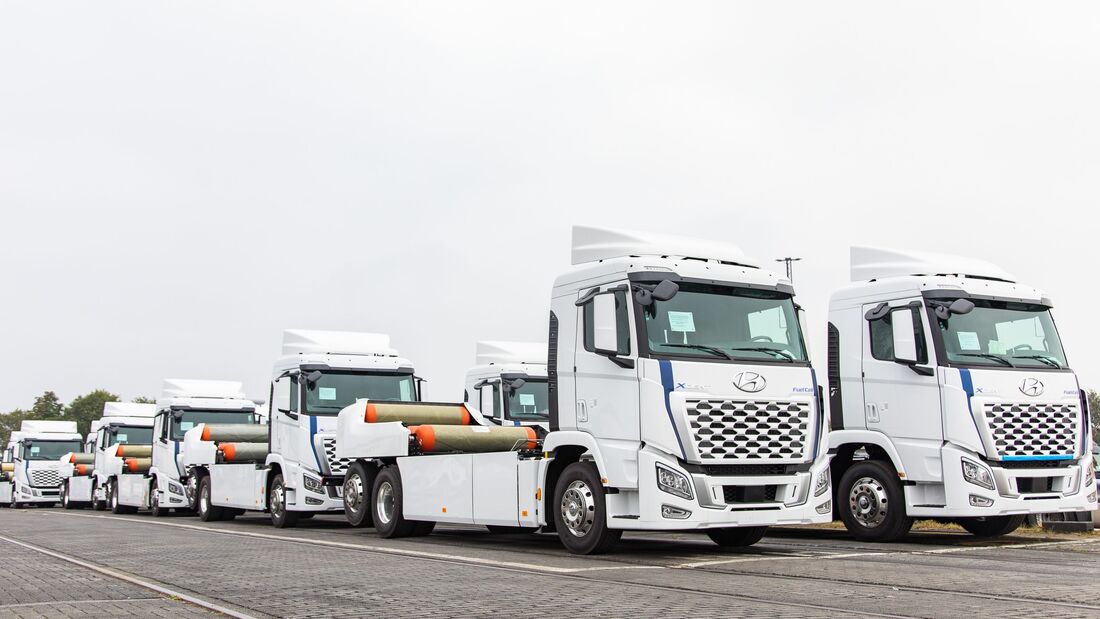 Wasserstoff-Lkw rollen an