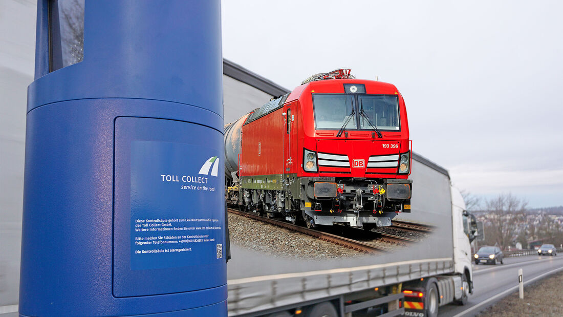 Lkw retten die Schiene