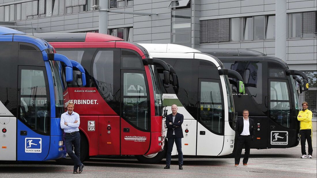 Bundesliga fährt mit Bussen von Neoplan
