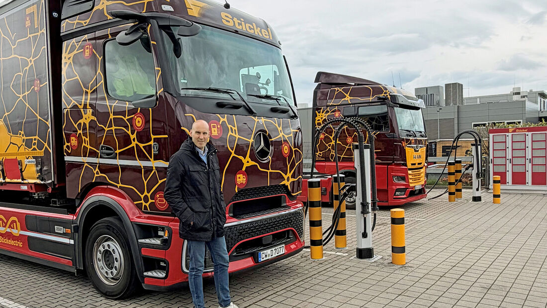 Spedition Stickel setzt auf E-Lkw