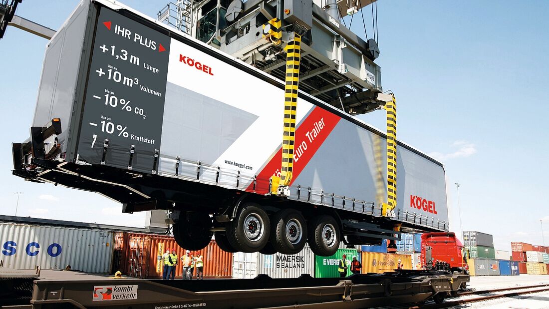 Euro-Trailer im Intermodal-Einsatz