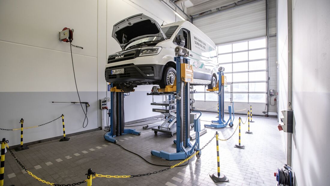 MAN-Werkstätten rüsten sich für E-Mobilität