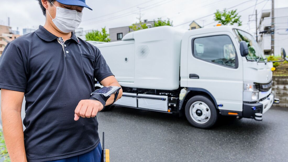 Elektro-Müll-Lkw mit Fernsteuerung