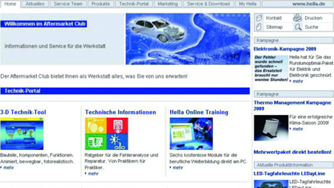 Hella Aftermarket Club mit neuem Technik-Portal im Internet