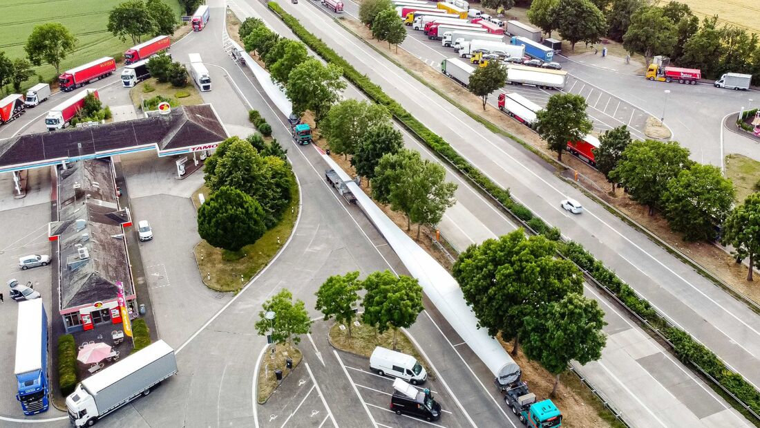 CO2 einsparen bei Schwertransporte​n ​
