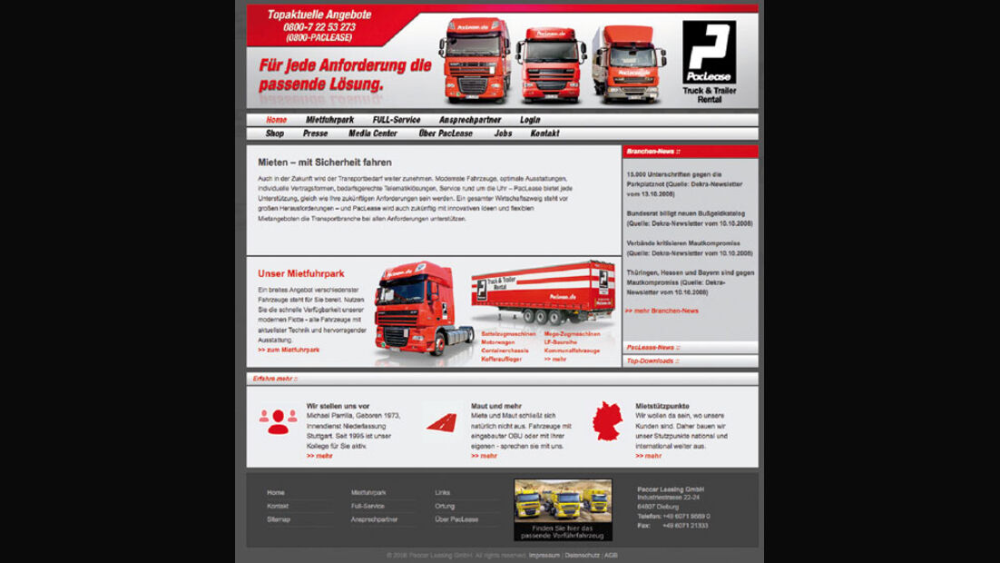 PacLease mit neuer Internetpräsenz