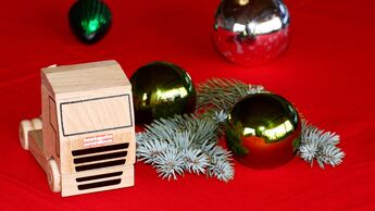 kugeln, lastauto omnibus, weihnachten