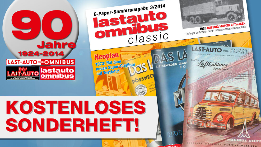 lastauto omnibus feiert 90-jähriges Jubiläum mit dem dritten Sonderheft Classic