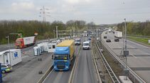 stau, rheinbrücke, autobahn, a4