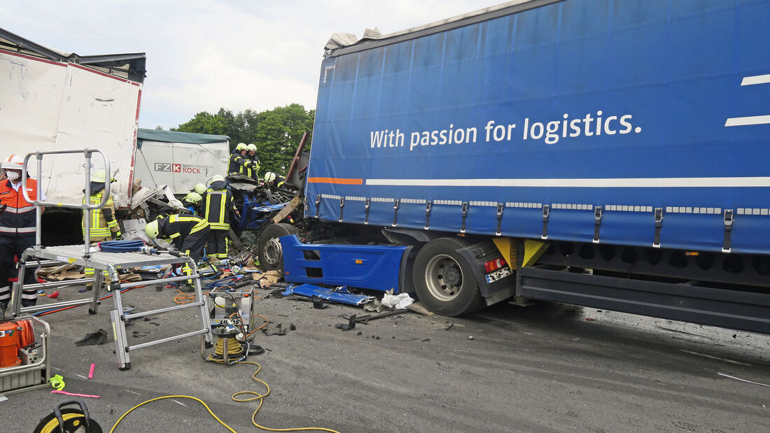 stauende, unfall