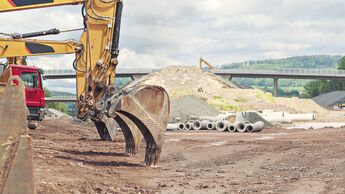 the motorway construction