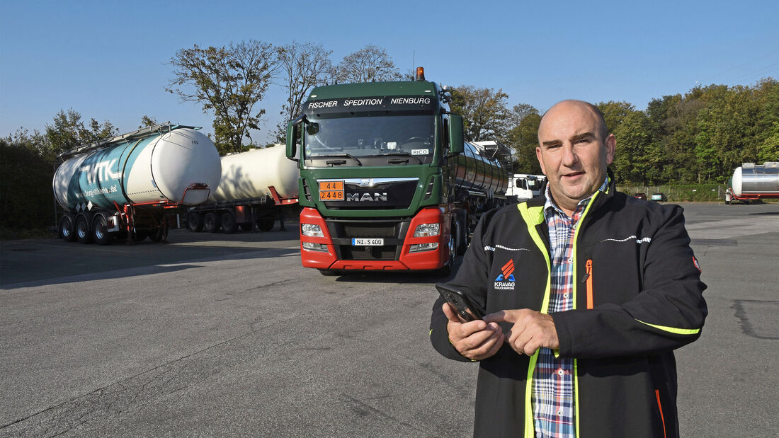 thema des monats, kravag, truck, parking, parkplätze