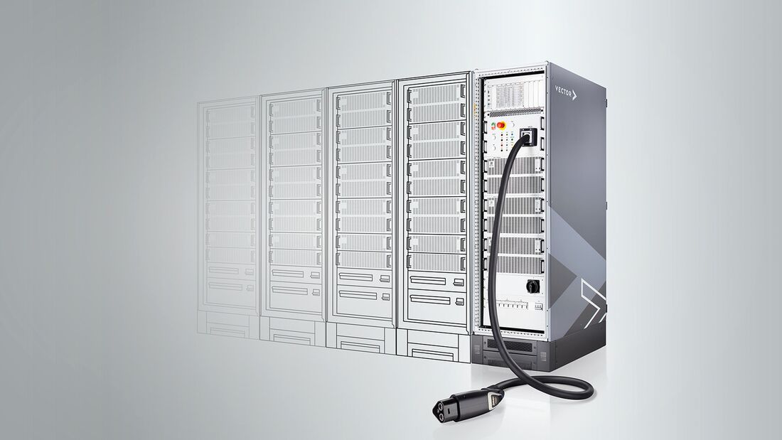 vCTS.performance Master Rack mit vier Extension Racks